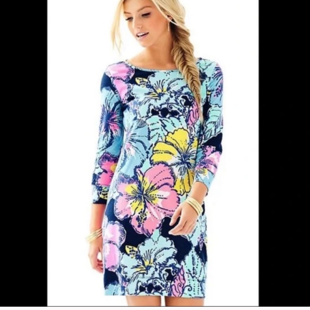 Lilly Pulitzer Marlowe‎ Floral Dress Big Flirt Size Medium